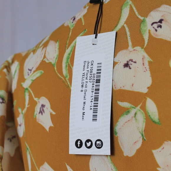 Floral Frill Maxi Dress - Picture 6 of 6